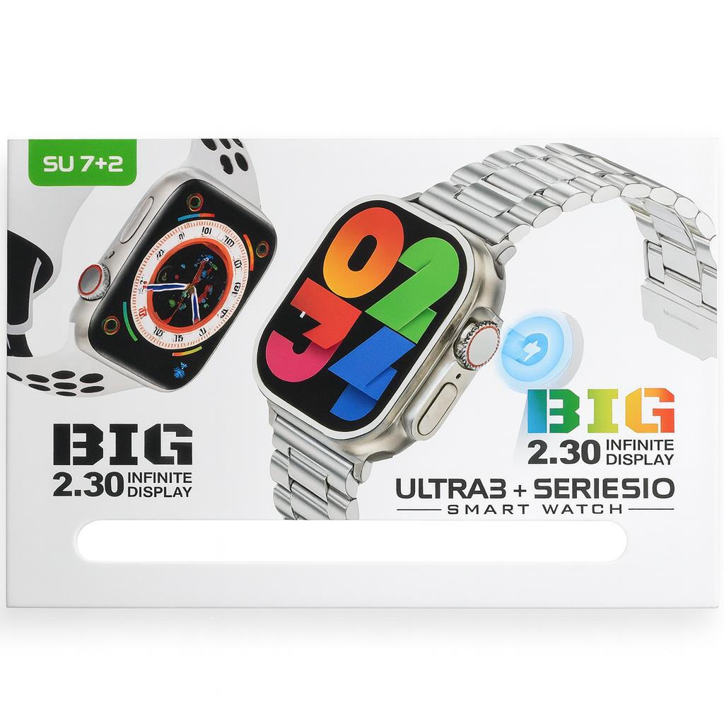 SU7+2 Coffret Premium – 2 Montres Connectées & 7 Bracelets Offerts | Le Luxe à Porter Chaque Jour