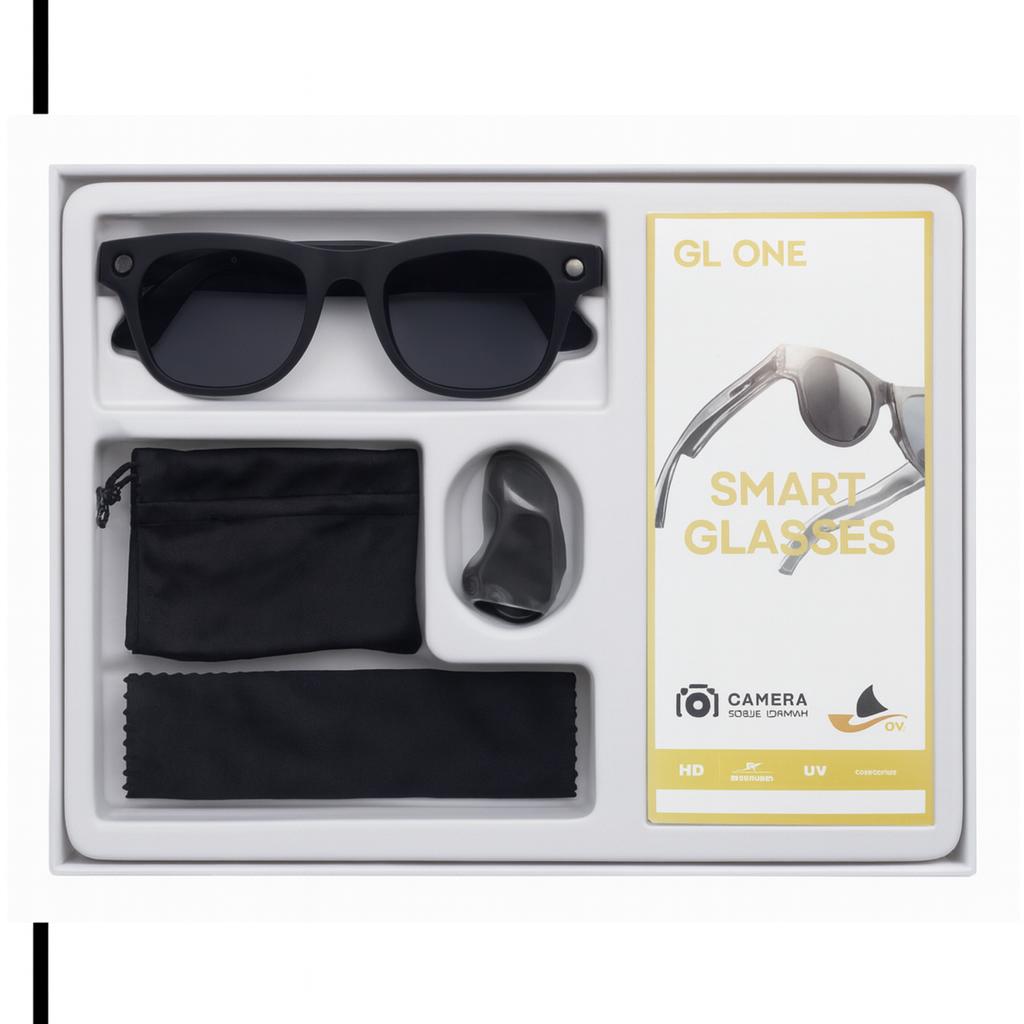 GL ONE – Lunettes Connectées avec Caméra HD Intégrée, Micro et Protection UV400